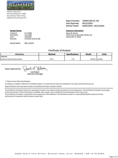 RENUE by Science NMN Powder